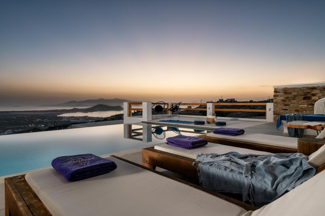 Naxos Skyline Deluxe Villas Agkidia Bagian luar foto