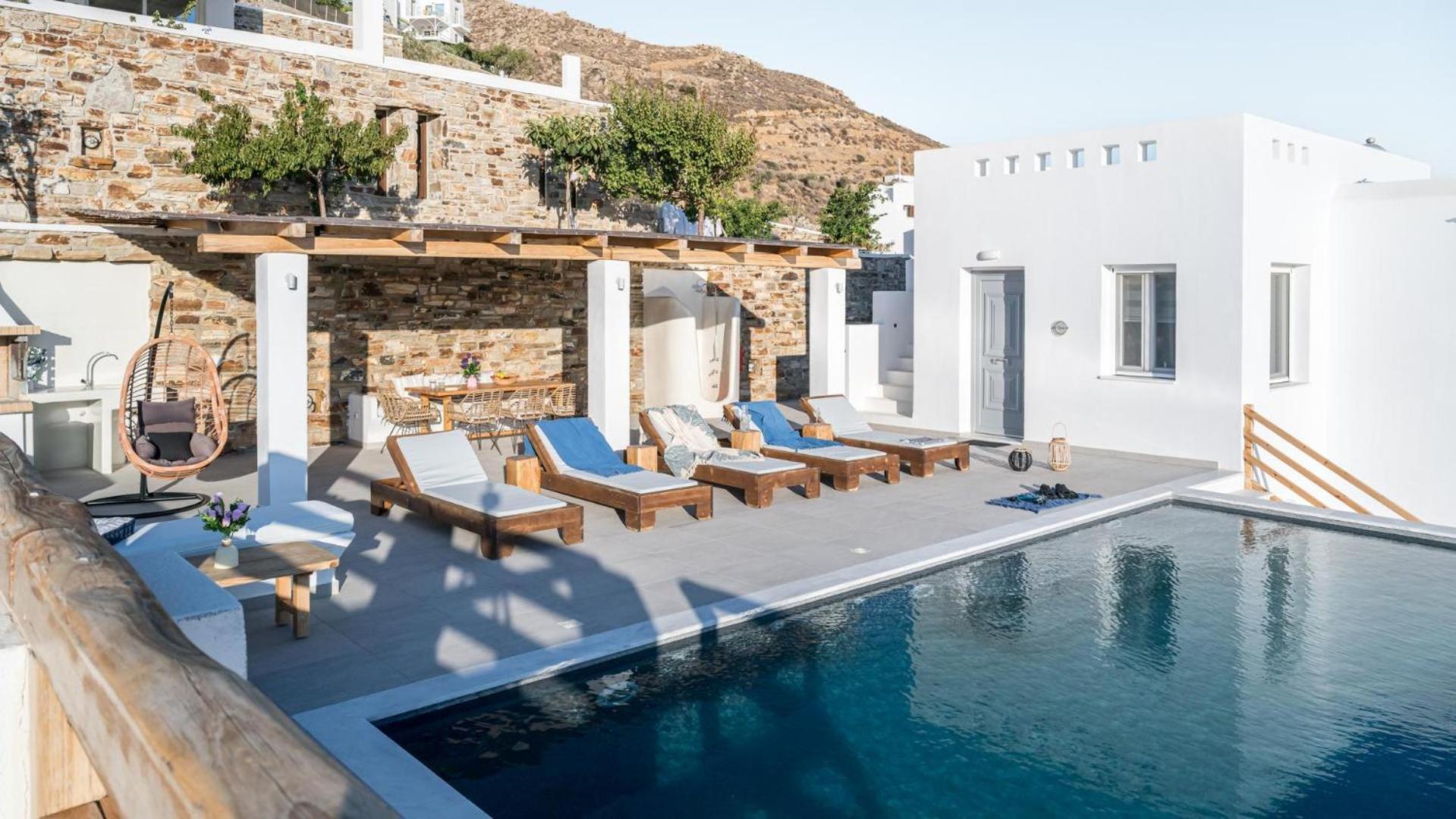 Naxos Skyline Deluxe Villas Agkidia Bagian luar foto